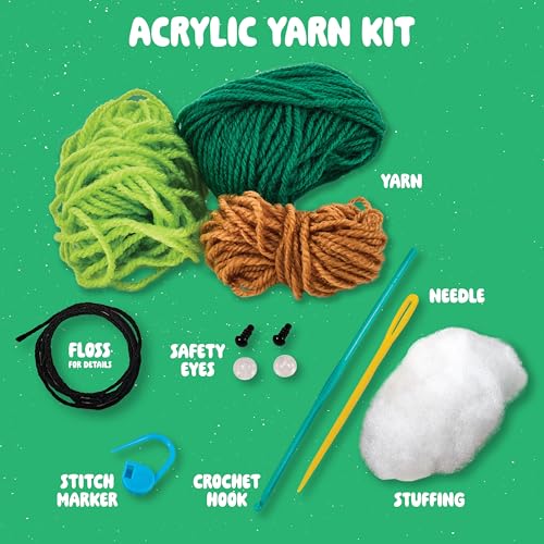 Image of Bucilla, Complete Crochet Kit, Avery the Avocado, 3 inch