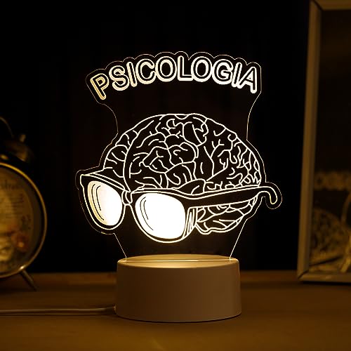PopLumos - Luminária led 3d, Cérebro psicologia
