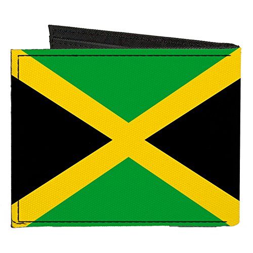 Buckle-Down Canvas Bi-fold Wallet-Jamaica Flag2
