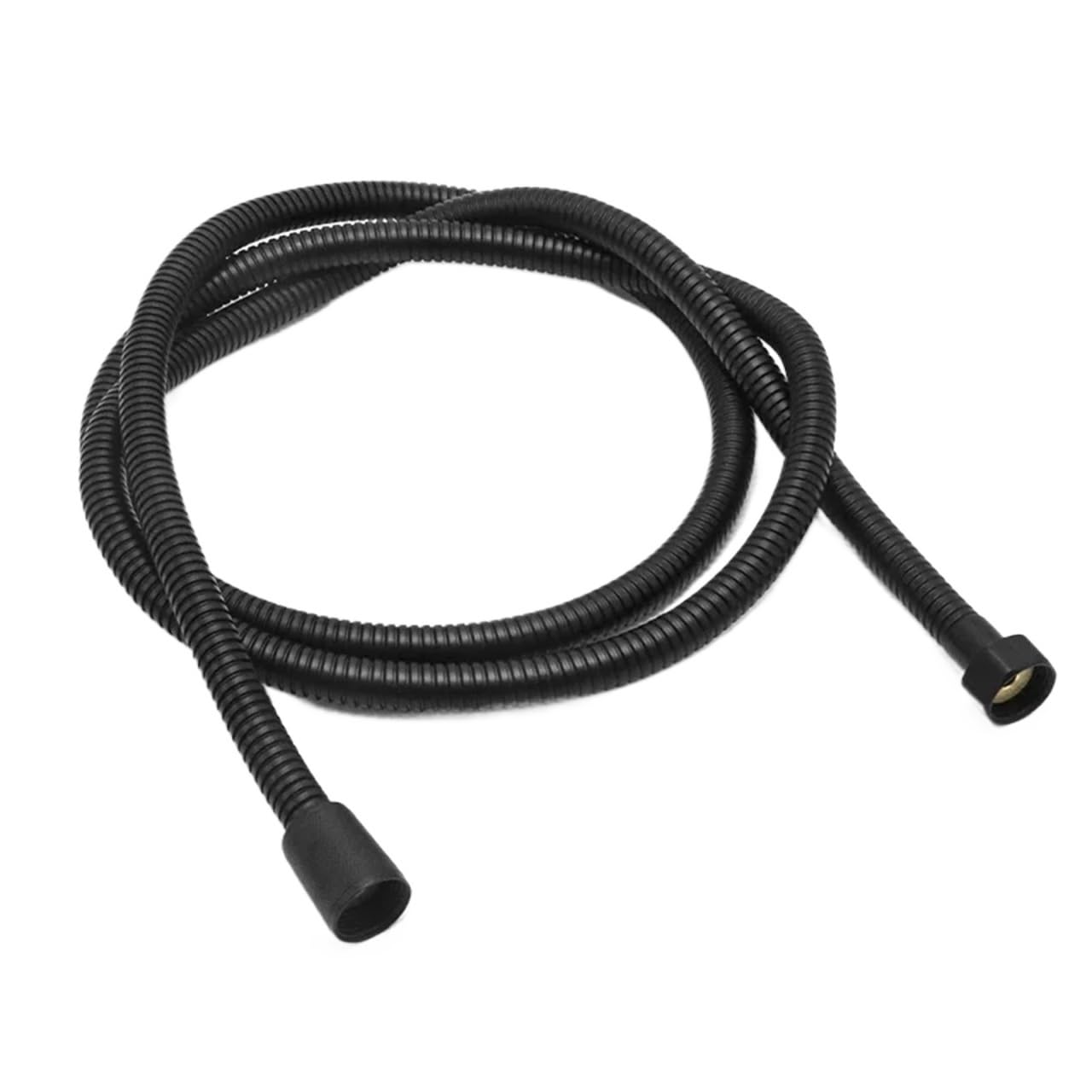 Manguera de ducha de repuesto, Manguera de Ducha 304 Acero Inoxidable Plata Negro 2.0-3Metros(Black,2.5M)