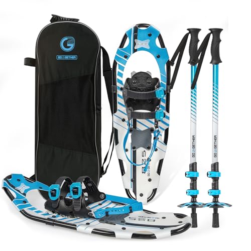 G2 21 Inches Light Weight Snowshoes for Women Men Youth, Set with Trekking Poles, Tote Bag...