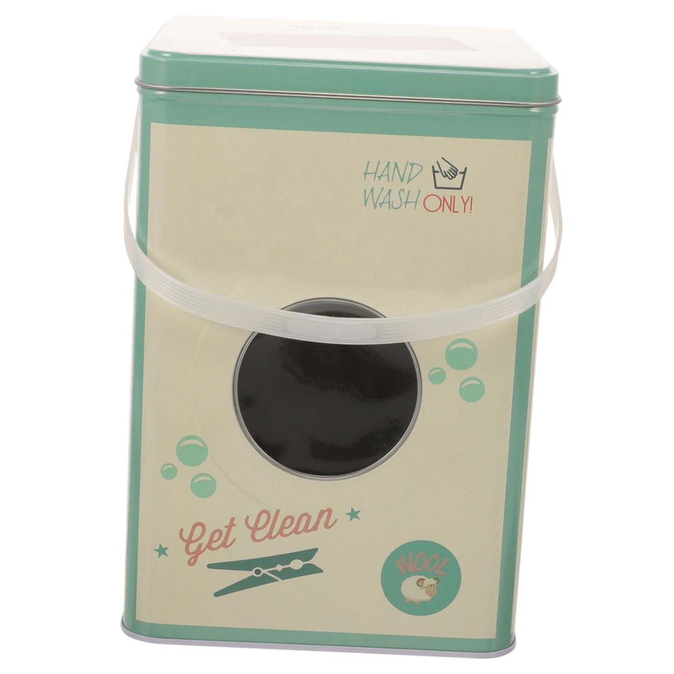 Seau à lessive en poudre Housoutil grand modèle de rangement en métal