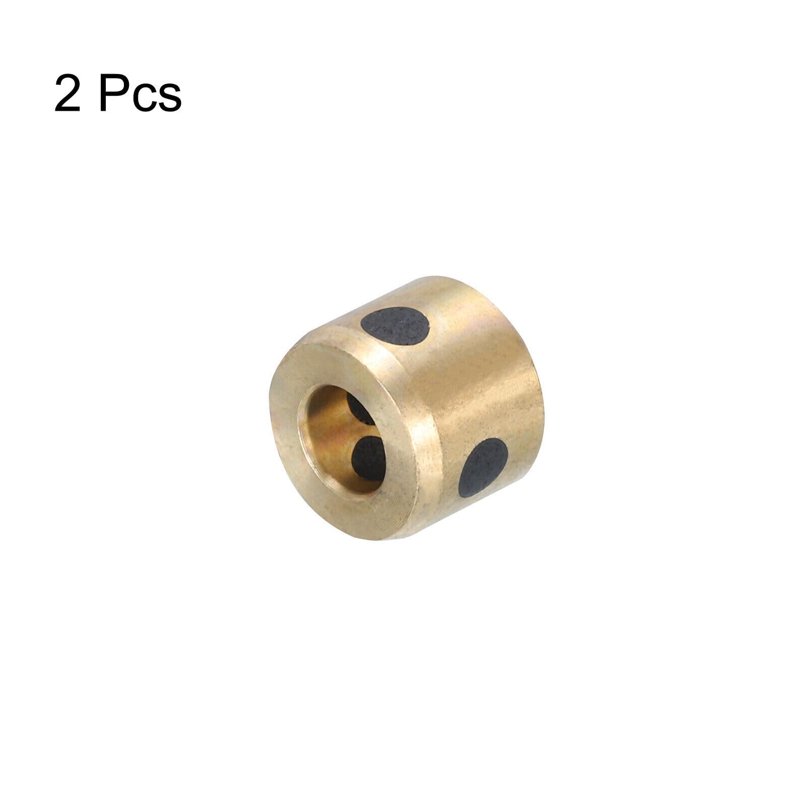 2pcs Chrome Steel Sleeve Bearings – 5mmx7mmx8mm Oilless Bushings For Machinery, Wheels & DIY Projects