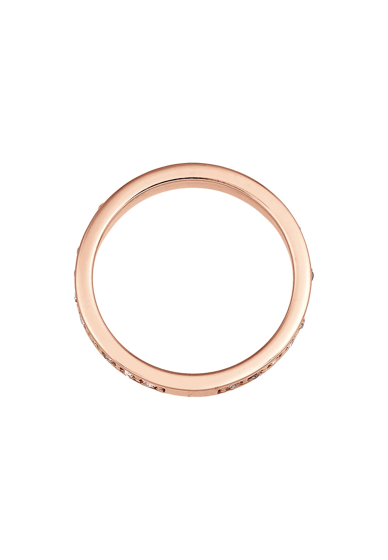 Elli Ring Damen Band Memoire mit Kristallen 925 Silber