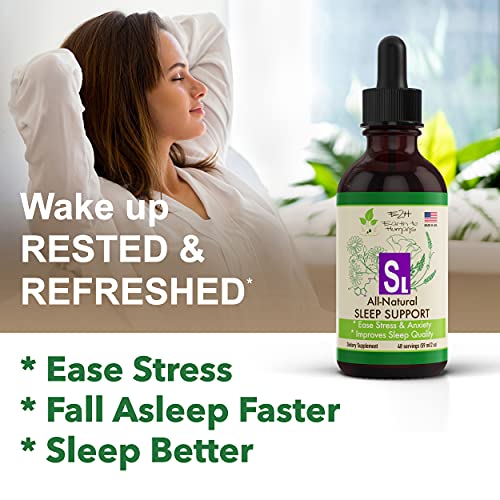 image for E2H EARTH TO HUMANS Natural Sleep Aid for Adults - Liquid Melatonin - 
