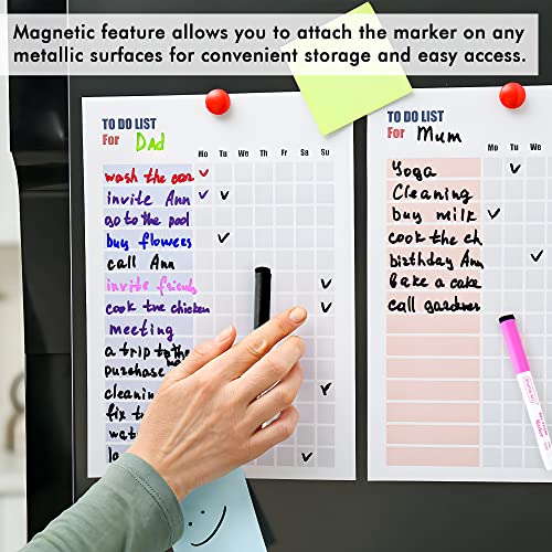 Image of Dry Erase Markers, Shuttle Art 60 Bulk Pack 15 Colors Magnetic Whiteboard Markers with Erase, Fine Point Dry Erase Markers Perfect for Writing on Whiteboards, Glass, Mirror for School Office Home
