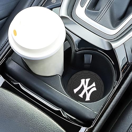 Portavasos de silicona para auto negro 2.75 pulg 2 unidades miniatura 3