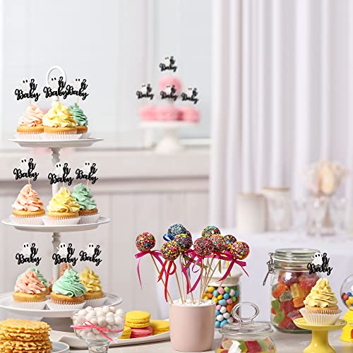 Gyufise 24Pcs Halloween Baby Shower Cupcake Toppers Halloween Oh Baby Cupcake Picks Little Boo Cupcake Topper Halloween Ghosts Decoration Supplies thumb #3