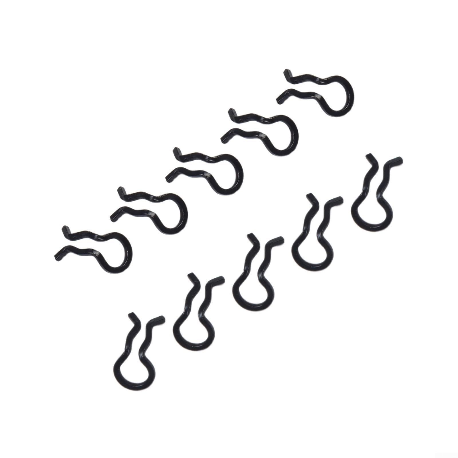 Clip per pastiglie freno in acciaio inossidabile per XT/SLX/XTR e per Formula per MEGA, set di clip a molla per pinza da bicicletta, 10 pezzi (nero)