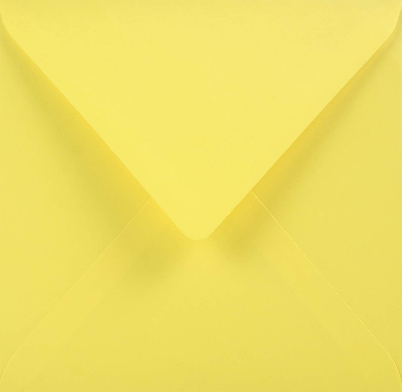 Netuno 100 square yellow coloured envelopes DIN K4 153x153mm 6.02x6.02 inches 115gsm Sirio Color Limone gummed pointed flap no window for wedding invitations greeting card Christmas birthday gift RSVP โ image 1