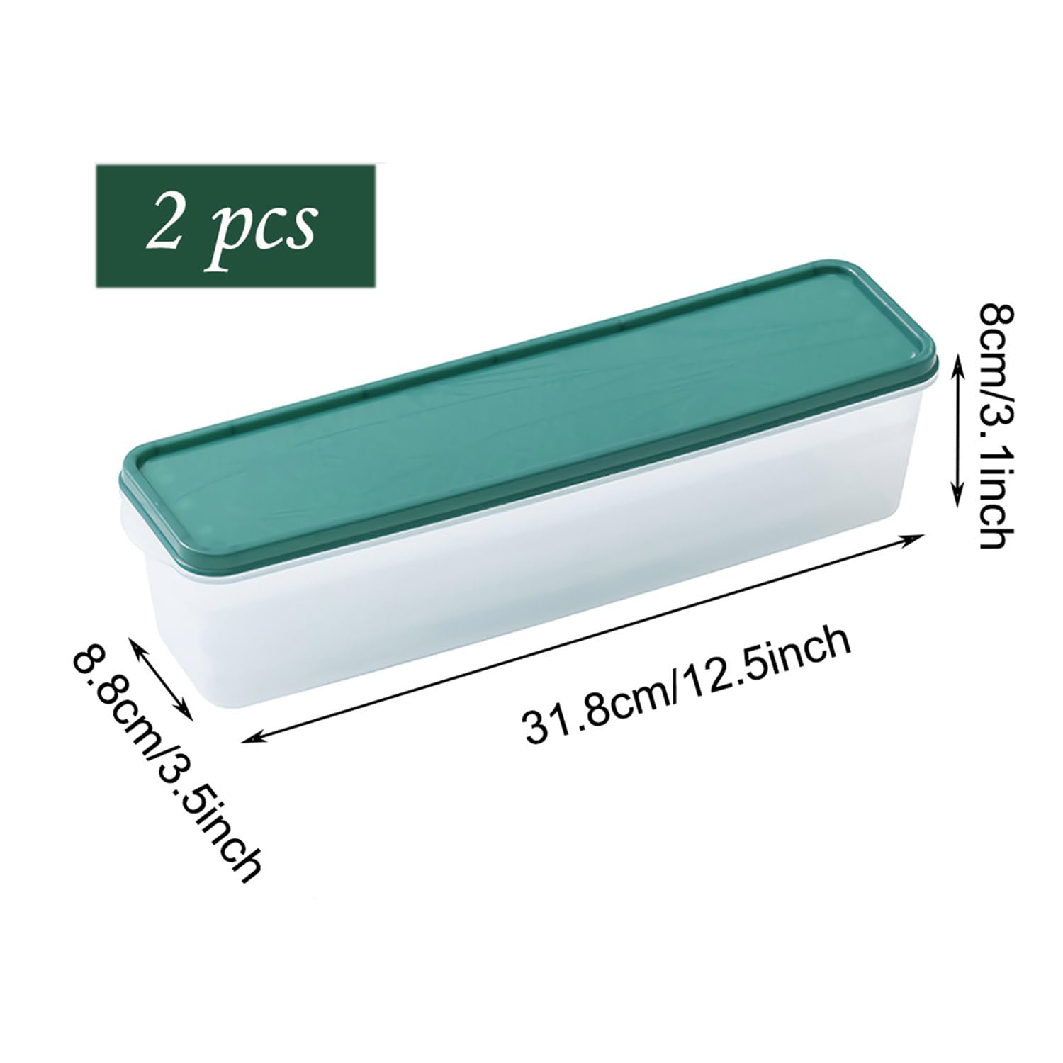 2 Pezzi Contenitori per Pasta, Contenitori Ermetici Alimenti Plastica, Scatola per Spaghetti con Coperchi, per Conservazione Cereali, Noci, Fagioli