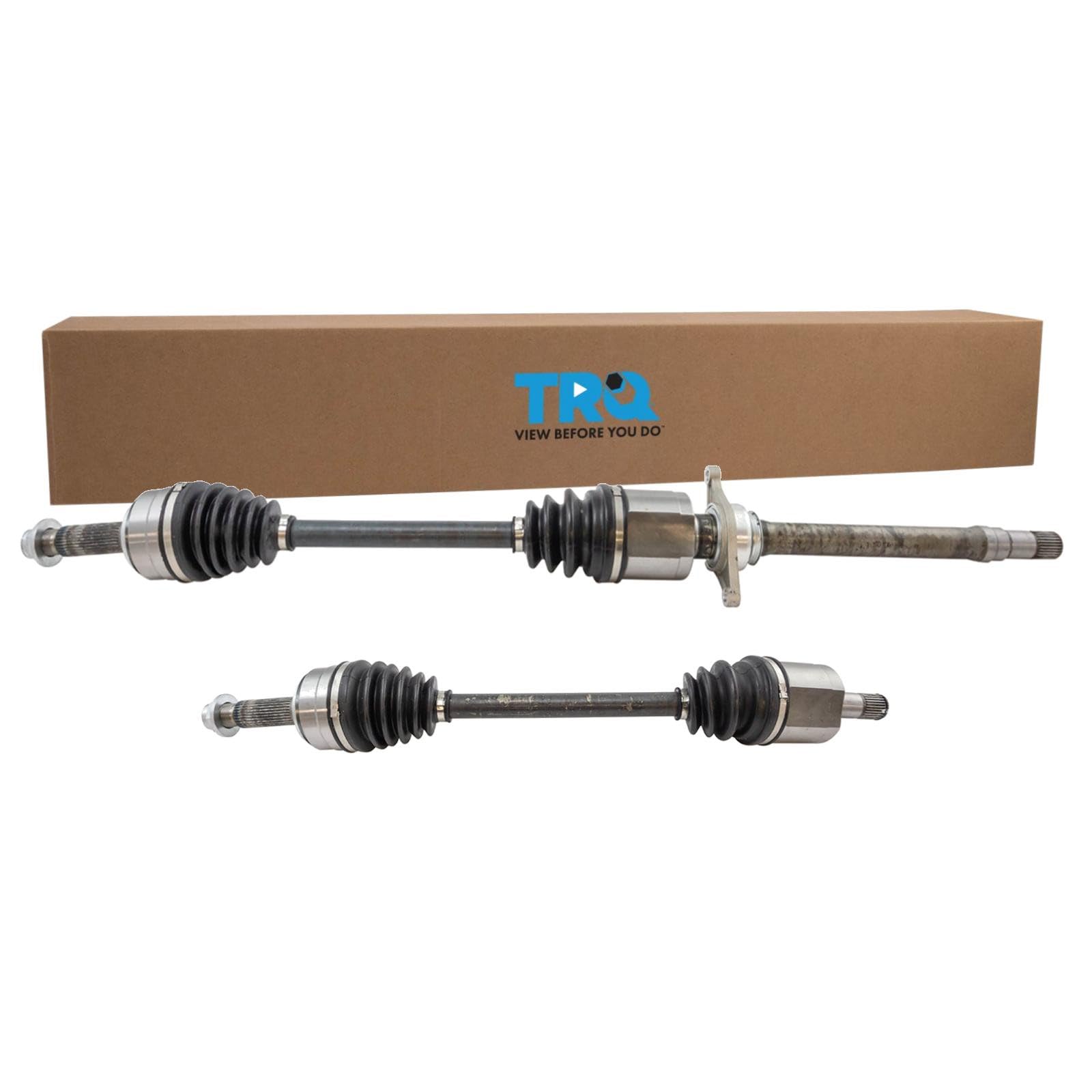 TRQ Front 2 Piece CV Axle Shaft Assembly Set