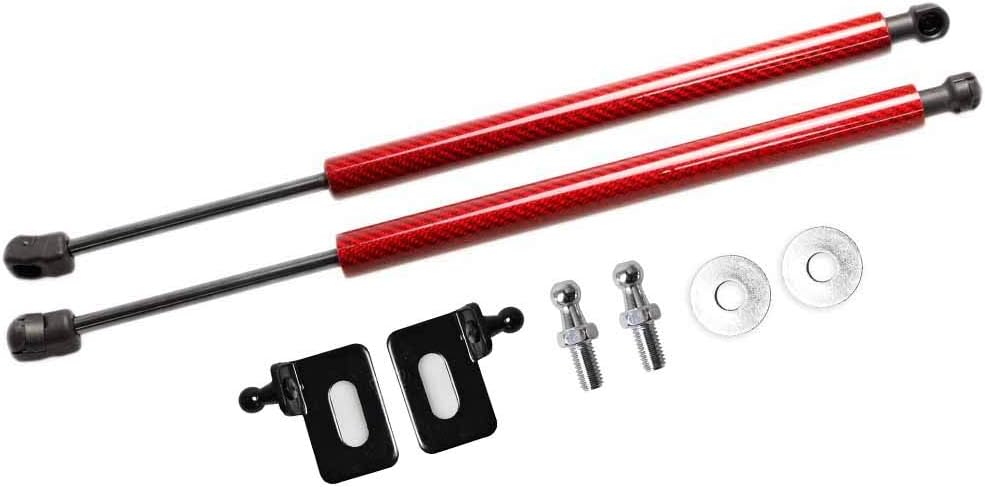 TSUBASA Lift Supports for Toyota Starlet SP90 for Glanza V 1996-1999 Front Hood Bonnet Modify Gas Struts Carbon Fiber Shock Dampers Spring Prop Rod Bar (2PCS) (Blue Carbon Fiber)