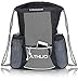 Soccerware ATHLIO Legendary Drawstring Gym Bag - Waterproof | For Sports & Workout Gear | XL Capacity | Heavy-Duty Sackpack Backpack (Graphite)