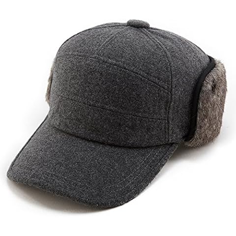 Gorra de béisbol de invierno con orejeras Fancet para hombre Cover