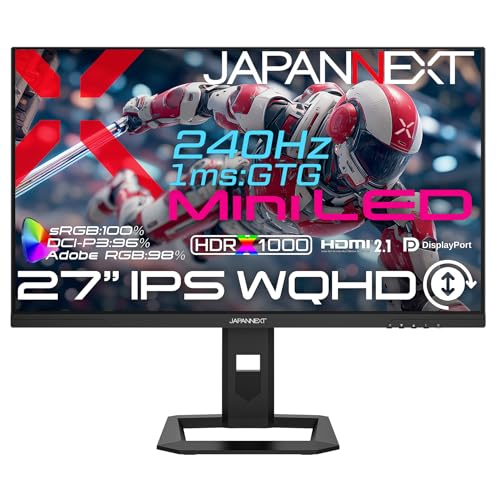 Amazon.co.jp: JAPANNEXT 27インチ IPSパネル搭載 Mini LEDバック