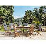 Patioco Gartenset Maui Akazienholz 8-Sitzer Hellbraun