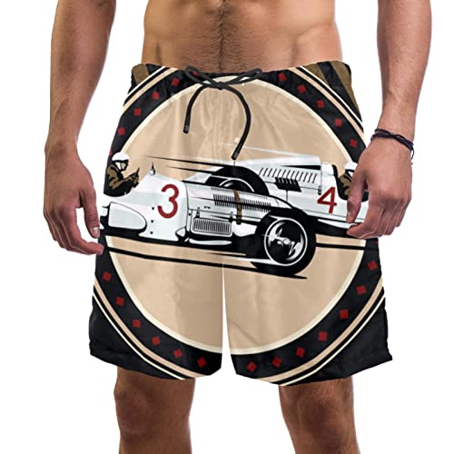 Short de bain homme avec cordon de serrage pour plage et piscine