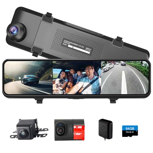 Amazon.co.jp: INSEETECH 4K 3カメラ ドライブレコーダーミラー型 前後 