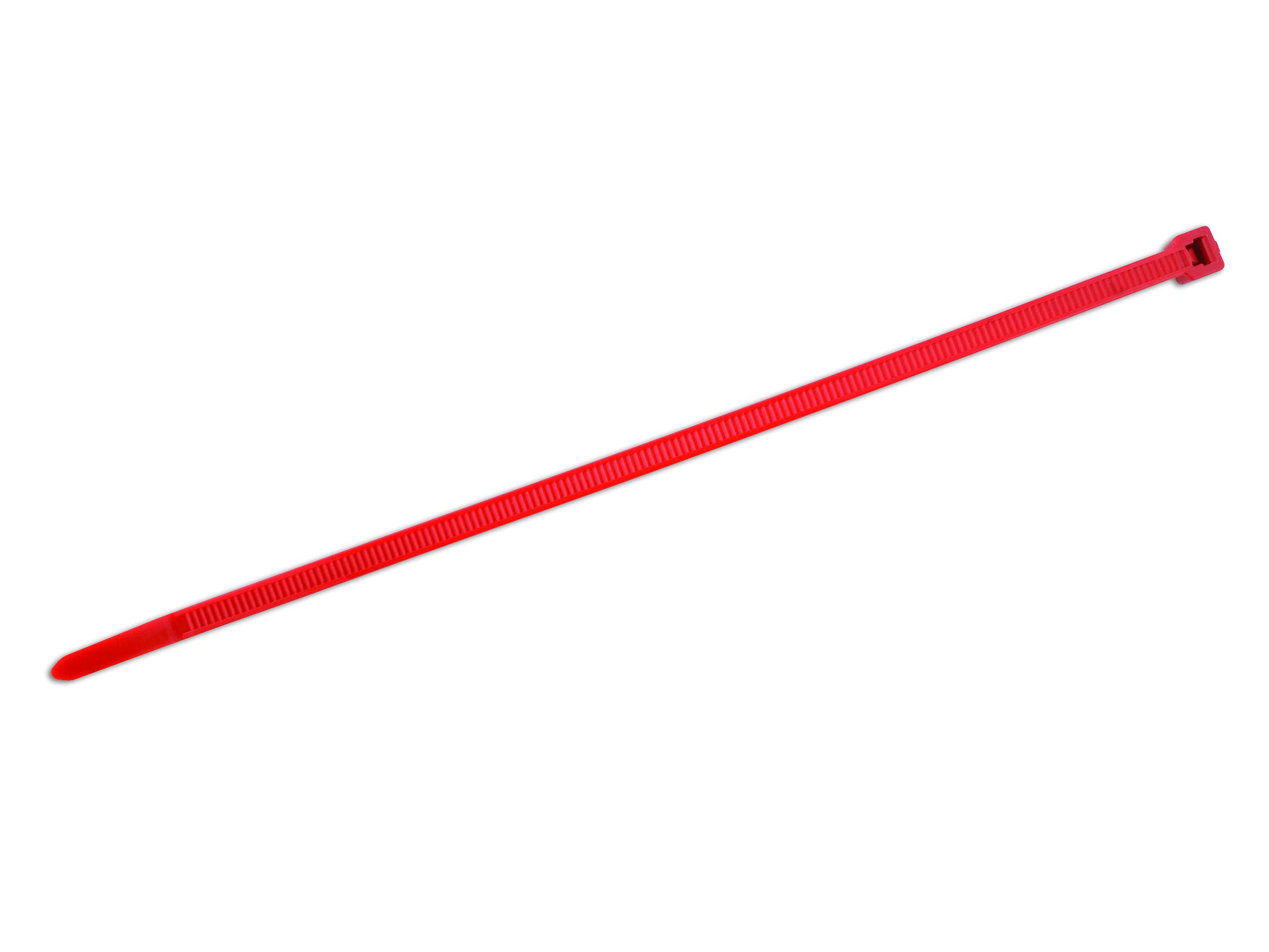 1x Connect Hellerman Cable Tie 200 x 4.6 Red T50R Pk 100 Garage DIY Handy