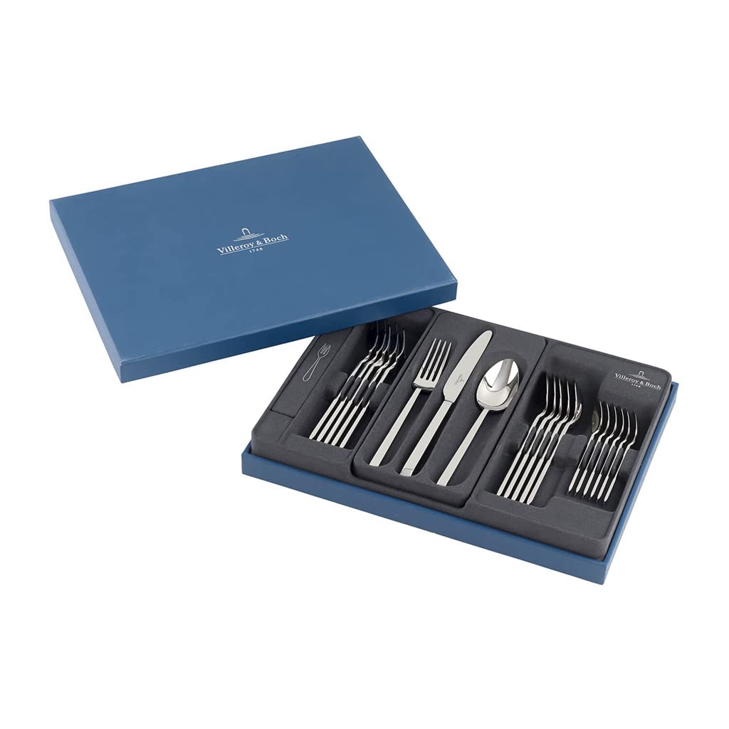 Villeroy & Boch La Classica Couverts pour 6 personnes, 24 pièces, Acier inoxydable