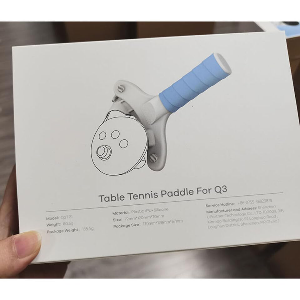 YEELAMKOK VR Game Controller White Table Tennis Paddle Grip VR Accessories Fit for Quest 3