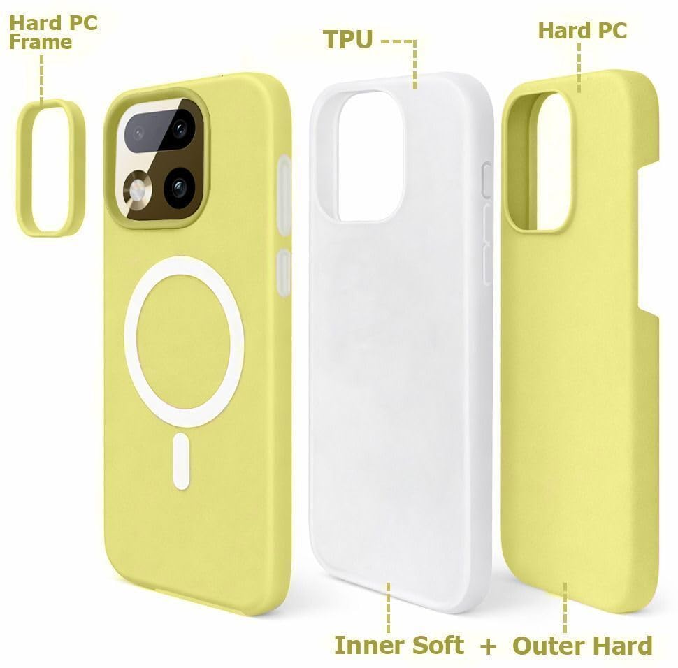 Image of AeoFit Matte Back Cover for vivo V70 Elite 5G | Shockproof Soft TPU Case with Camera Protection | Slim & Lightweight Back Cover Case for vivo V70 Elite 5G (Yellow)