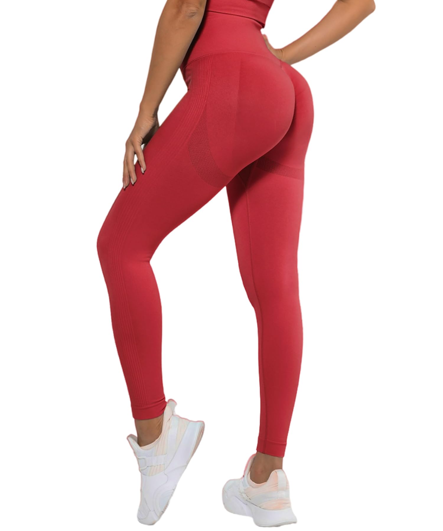 Merlvida Leggins Sportivi Donna Vita Alta Leggings Push Up Pantaloni Palestra Controllo della Pancia Anticellulite Pantacollant Opaco Elastici Tuta Collant Abbigliamento Sportivo Donna Yoga Fitness