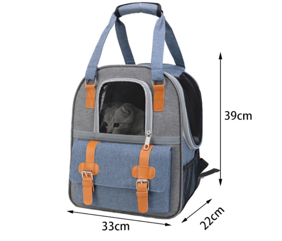 Transportin Gato Mochila Portátil del Portador del Animal Doméstico De La Bolsa De Viaje del Animal Doméstico para La Mochila del Portador De Los Gatos para Los Perros Domésticos Trasportines Gato (C