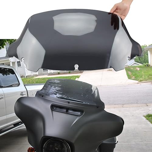Miniatura 2 de WYNMOTO Divisor de viento para parabrisas de 10.5 pulgadas, compatible con Harley Davidson Touring Street Glide Electra Glide 2014-2024 2014 2015