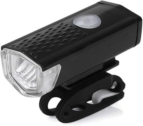 Vista 4 de JacobsParts Juego de luces de bicicleta USB recargable LED delantero delantero trasero trasero lámpara bicicleta carretera montaña ciclismo