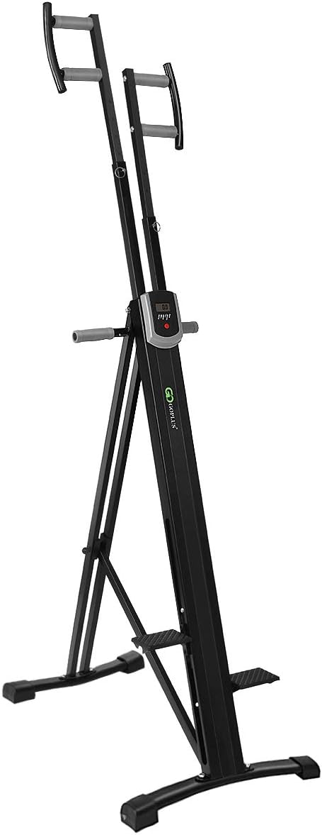 Goplus® Vertical Climber Exercise Climbing Machine Folding Step Climber Exercise Equipment