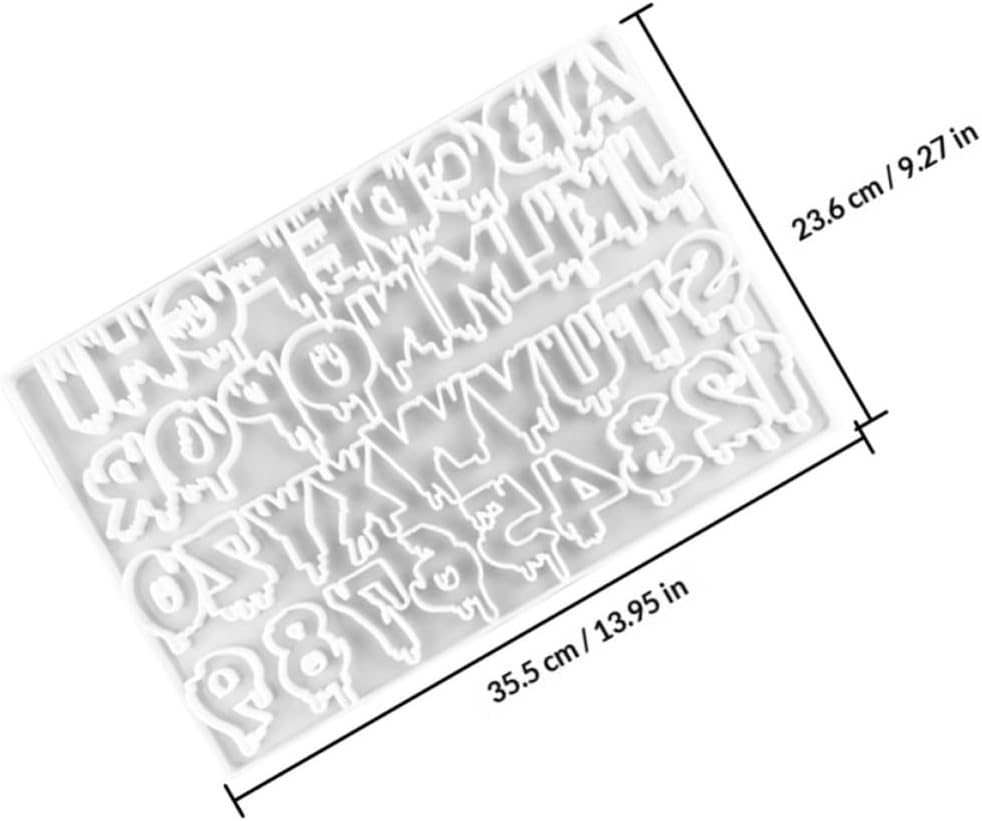 Silicone Alphabet Mold for Resin Casting, Pendant Craft DIY