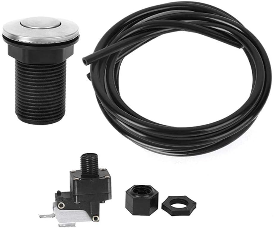 Air Switch Air Hose Button Switch Kit for Garbage Disposal Bathtub