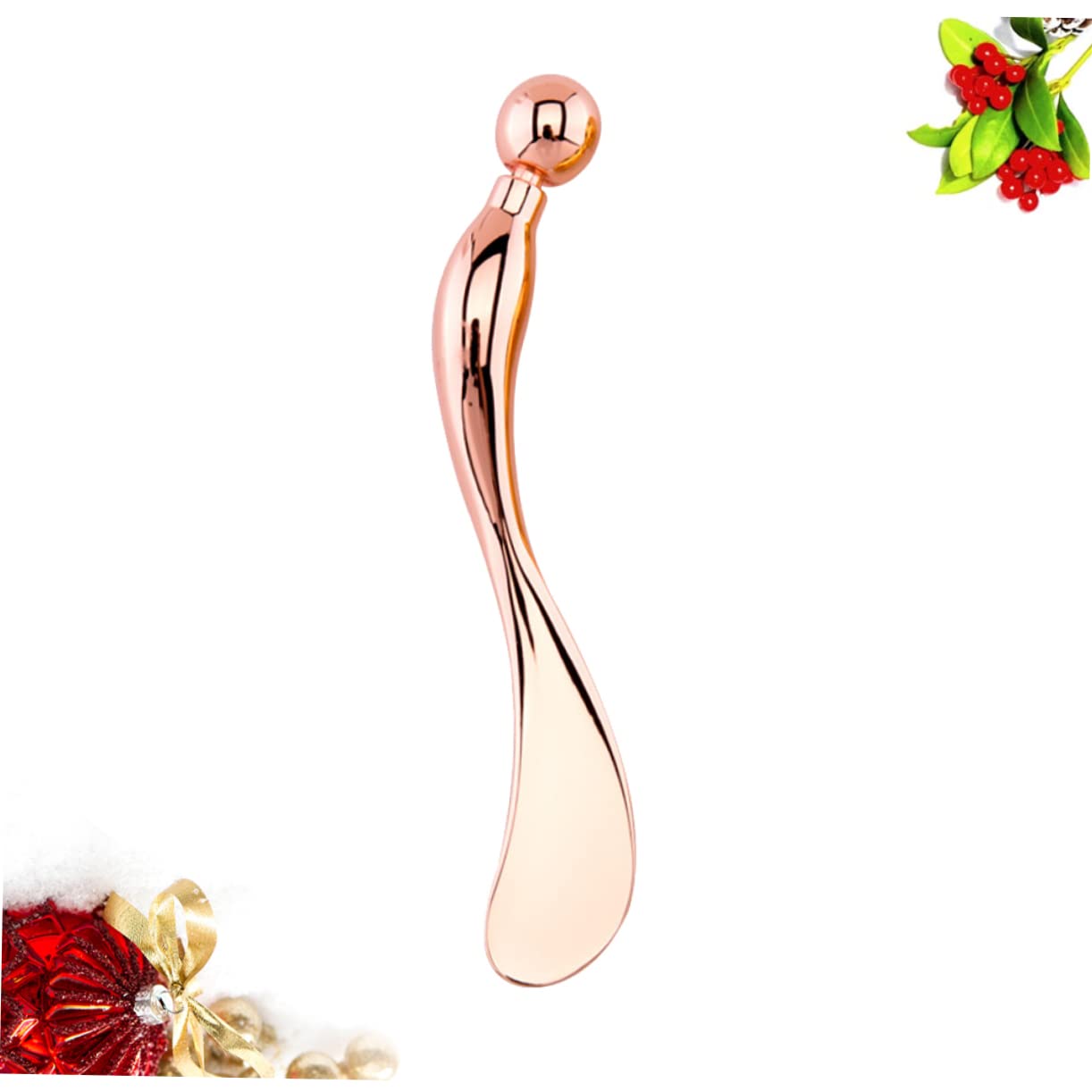 SOESFOUFU Eyes Massage Spoon Zinc Alloy Guasha Tool Makeup Spoon Promotes Circulation Fatigue Relief Beauty Product