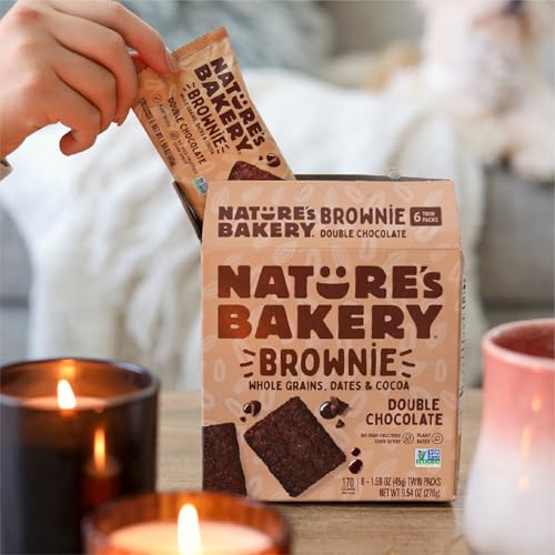 Image of Nature's Bakery Double Chocolate Brownie Bars, Nut Free, 84 Pack