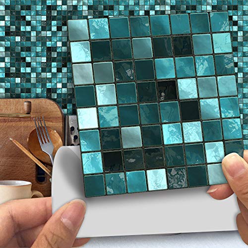 Alwayspon Peel and Stick Tile Decal, Water-Proof Backsplash Wall Sticker for Kitchen, Bathroom, 6x6inch