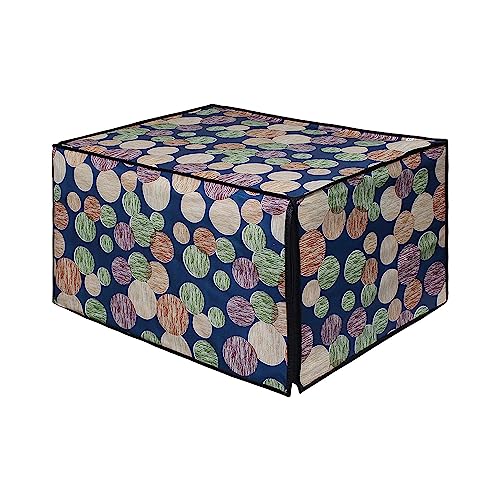 Image of DREAM KING Stylish Design & Printed Microwave Oven Cover Full Closure |waterproof & Dustproof Oven Cover Suitable for All Models - Multicolour SA71