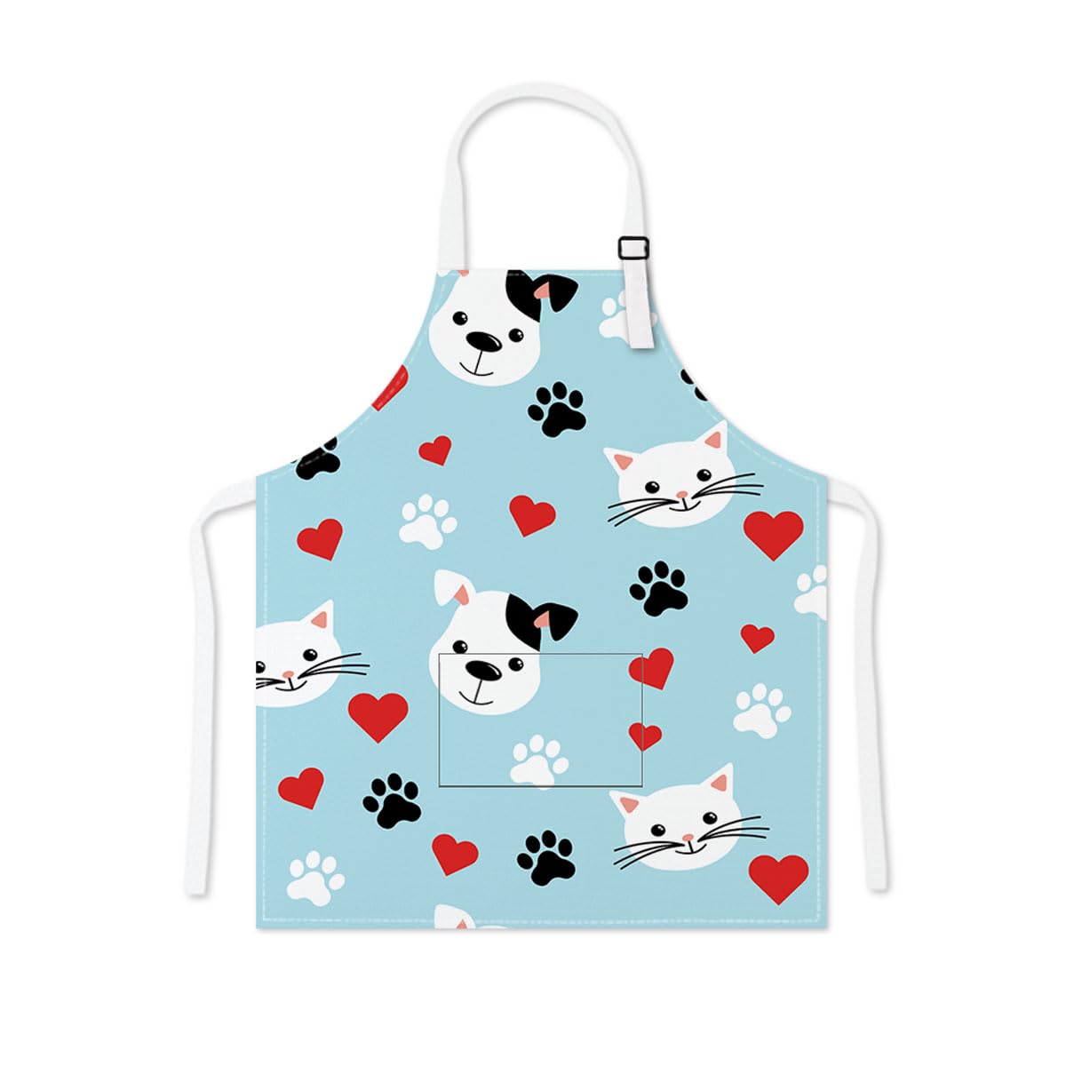 Winsation Delantal de para niños con bolsillo, delantal ajustable para cocinar, hornear, pintar, jardinería