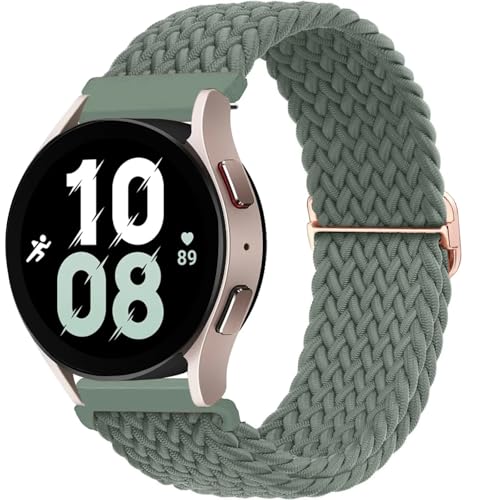 Correa de nylon de 20mm y 22mm con bucle trenzado solitario para smartwatch
