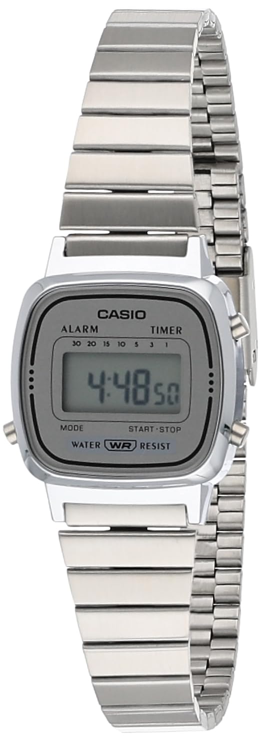 Casio Women's LCD Dial Stainless Steel Digital Watch - LA670WA-1DF