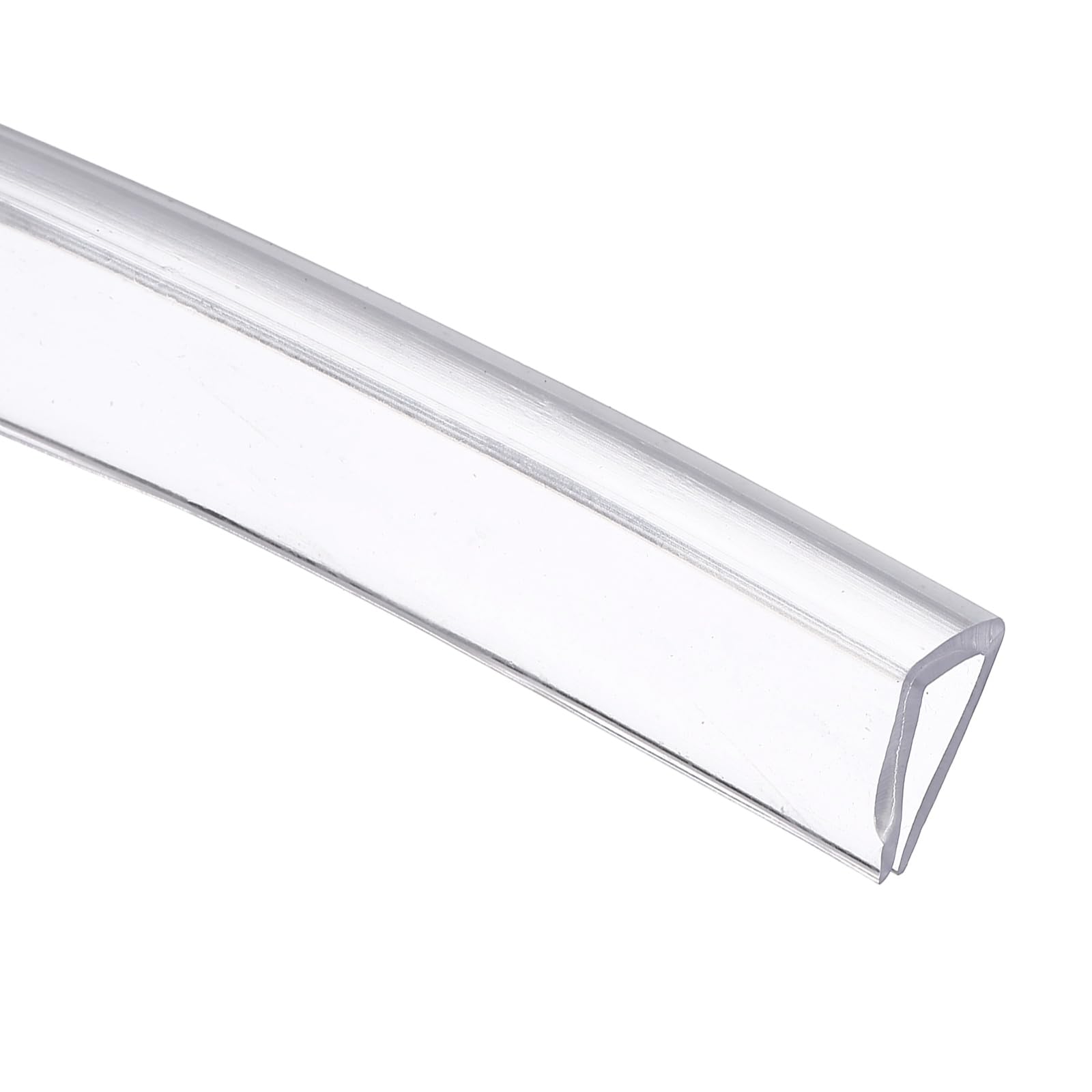 sourcing map Clear Edge Trim, 13.1Ft Silicone U Channel Edge Protector, Edges Guards Fits 3/16"-1/4" for Car Doors Sheet Metal Parts (3/8" W x 9/16" H) โ image 1