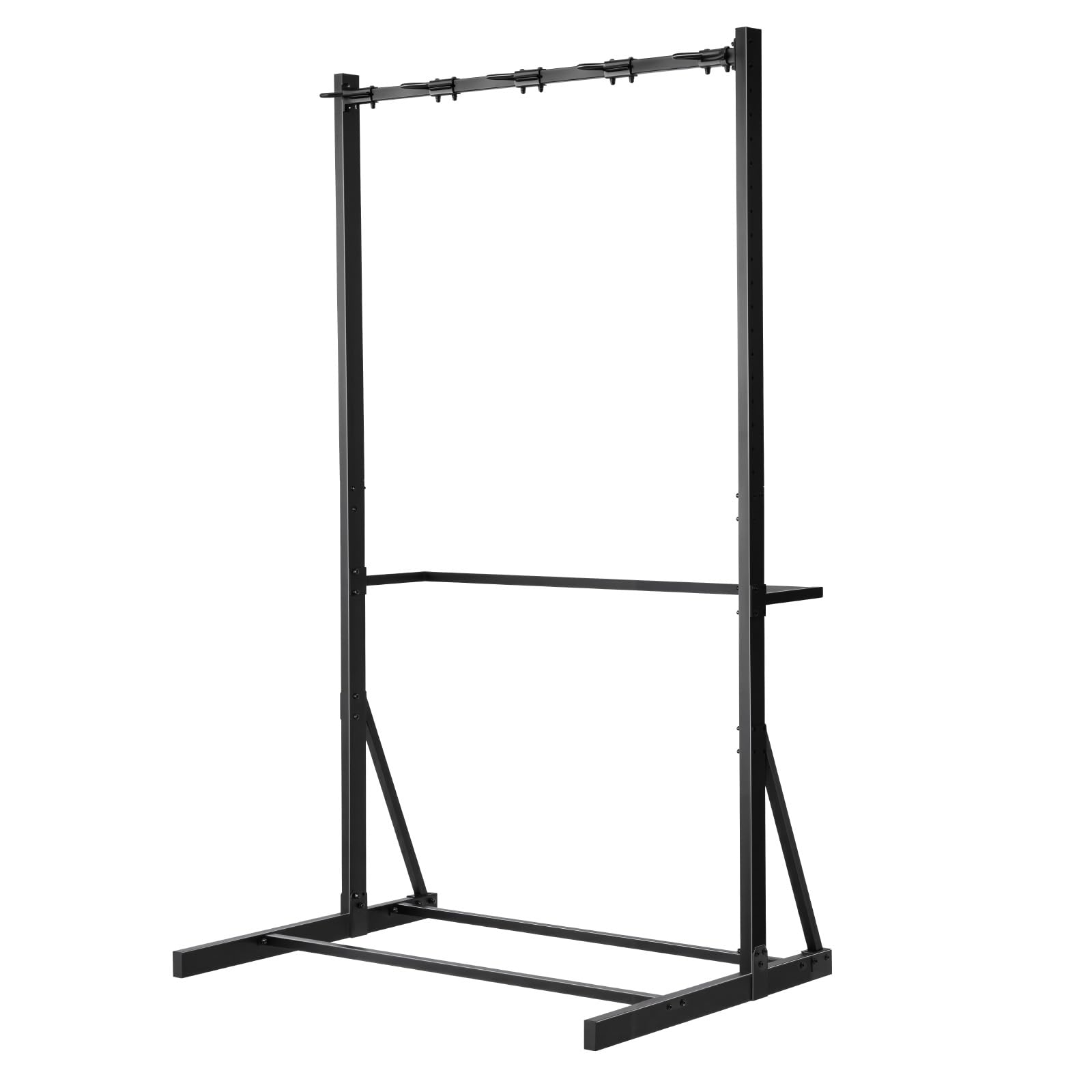 VEVOR Portabici Verticale in Acciaio al Carbonio, Capacità di Carico 136 kg per Massimo di 5 Biciclette, Portabici Indipendente, per Casa, Garage, Supporto per Biciclette per Interni Esterni