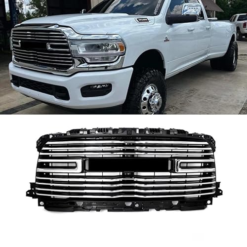 Front Bumper Grille Compatible with 2019-2024 RAM 2500 3500 4500,