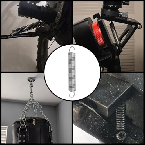 Image of Mcredy 6 Pcs Extension Spring Assortment Kit Stainless Steel 2.76 inch Small Compression Springs with Dual Hook Ends High Load Spring Hook for DIY Repair Mechanical Devices