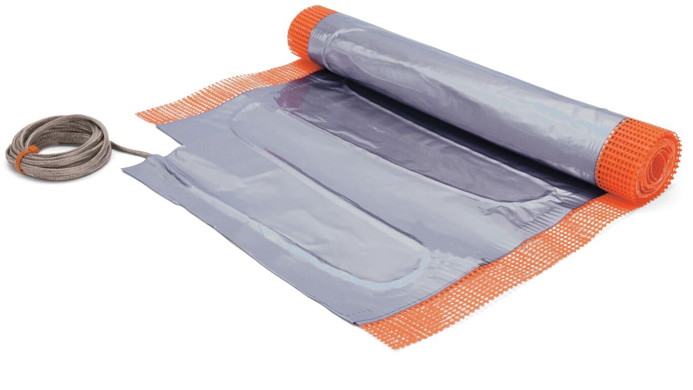 0.4 Amp - for Heating Systems for Tile, Ceramic, Porcelain, and Stone Flooring with Even Heat Distribution SunTouch 1200416U2ST Electric Radiant UnderFloor Heating Mat 120V 4'x16"