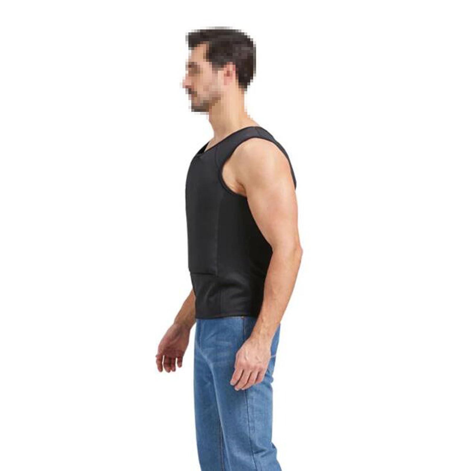Kugelsichere Weste Stufe IIIA – Weiches ballistisches Unterziehshirt mit UHMW-PE Einsätzen, leicht & verdeckt tragbar, Schutz vorne & hinten,Weiß,XXL