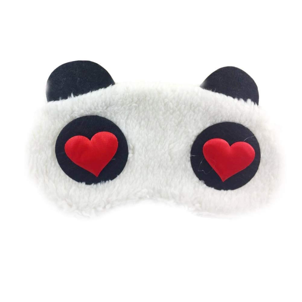Awestuffs Imported Panda Sleeping Plush Eye Mask Nap Eye Shade Cartoon Blindfold Sleep Eyes Cover Sleeping Travel Rest Eye Patch Sleep Mask (Love Eyes) (B084FBXLKX) Amazon Price History, Amazon Price Tracker
