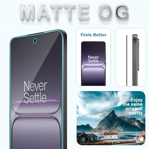 Image of FIRST MART Military-Grade Matte Anti-Glare Tempered Glass for OnePlus Nord CE 5 5G (6.77 Inch) With Edge to Edge Screen Coverage and Easy Installation Kit | Matte (Pack of 2)