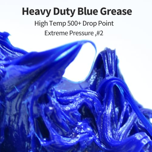 Image of 10 Tubes High Temperature Wheel Bearing Grease for Semi Truck,Tractor,Marine,Trailer,5th Wheel,Ball Joint,Axle,Lithium Complex Grease Tube, Grease Cartridge for Grease Gun, Blue, #2,14 OZ